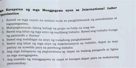 Mga karapatan ng manggagawa ayon sa labor code Flashcards.